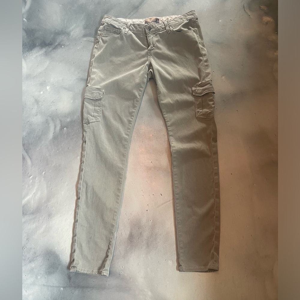 Paige Premium Denim “Venice” Women’s Chinos Size 26 Olive Skinny - Picture 2 of 7